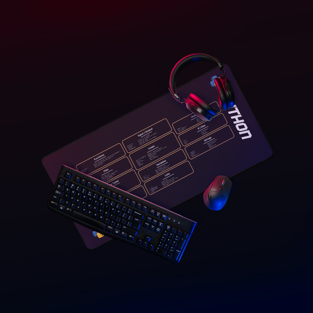 Python Cheat Sheet Deskmat